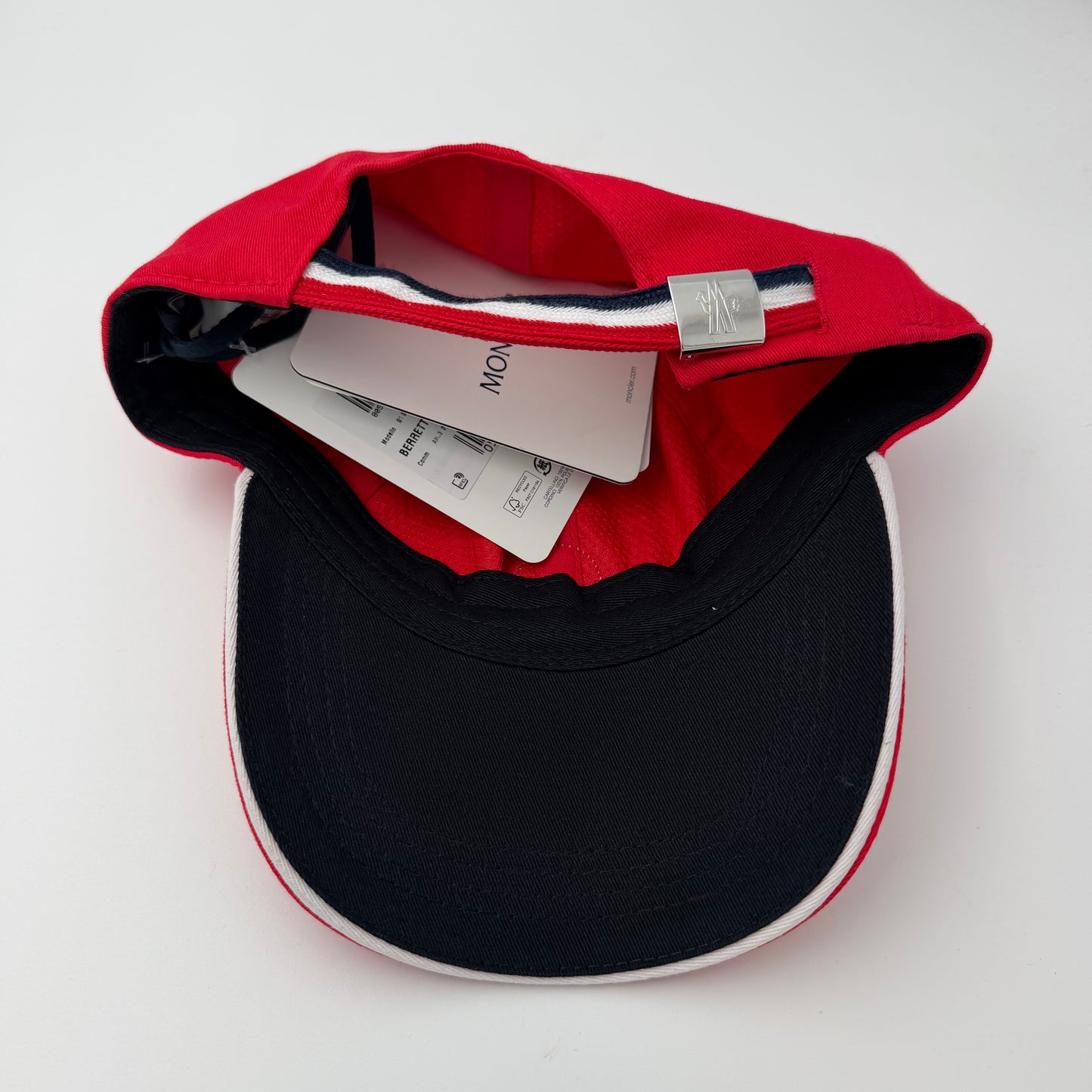 Moncler Logo Baseball Cap Red