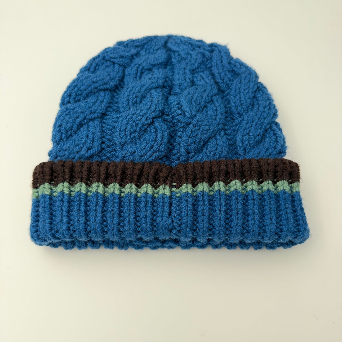 Moncler Cableknit Beanie Blue