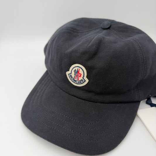 Moncler Thick Cotton Baseball Cap Navy