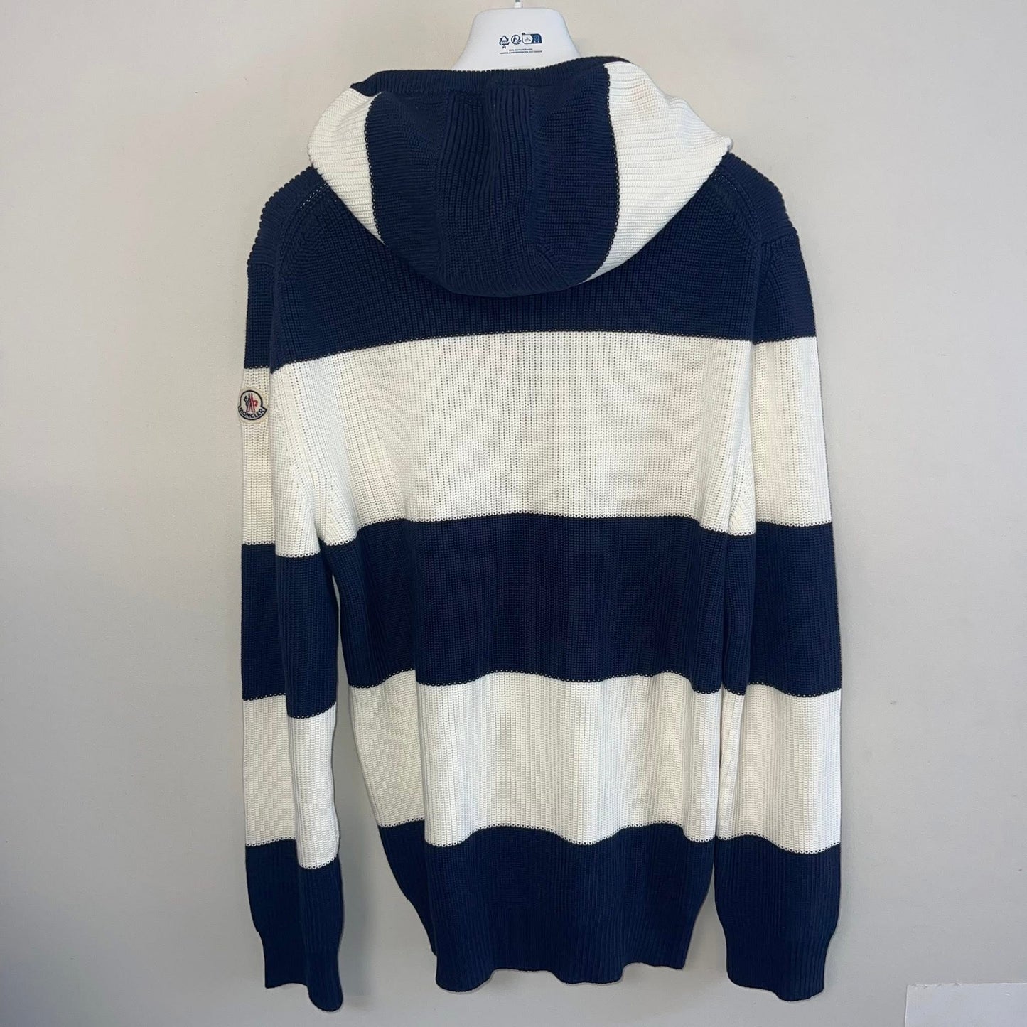 Moncler Cotton Knitted Hoodie - Size XXL