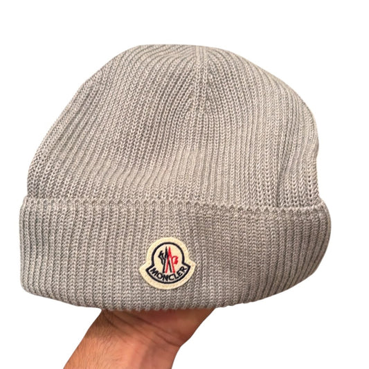 Moncler Cotton Beanie Grey