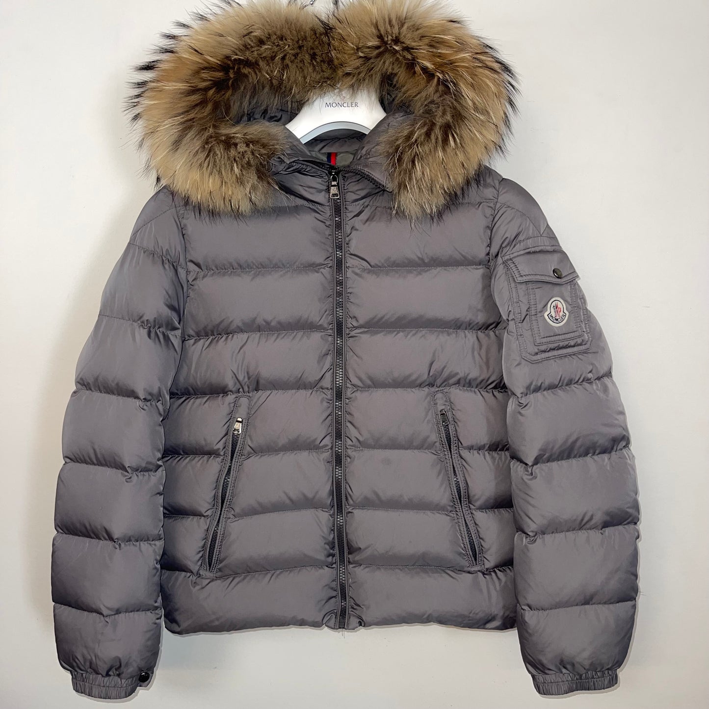 Moncler Byron Fur Down Jacket - Age 14