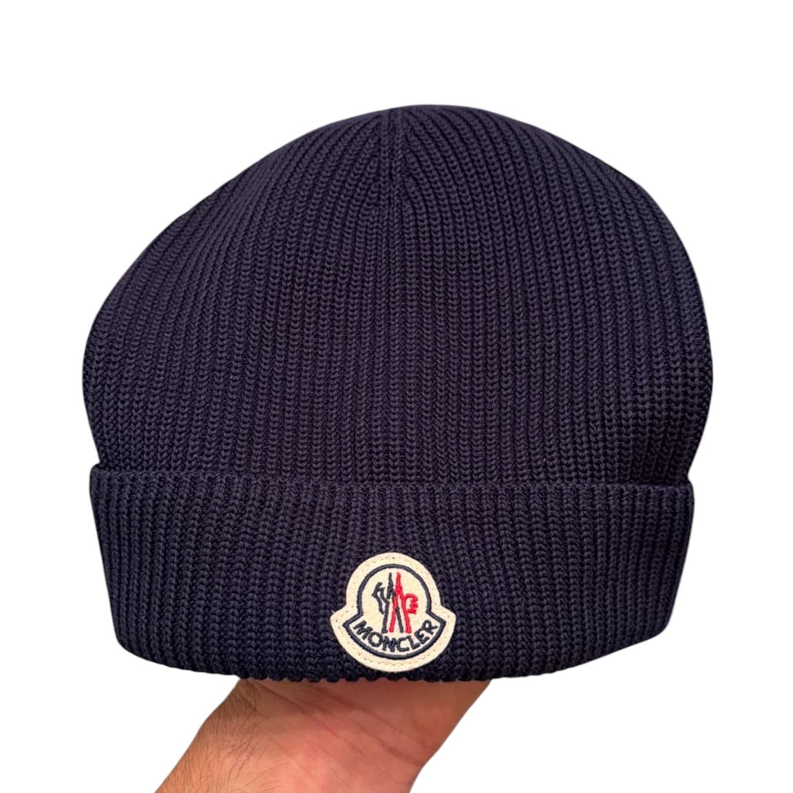 Moncler Cotton Beanie Navy