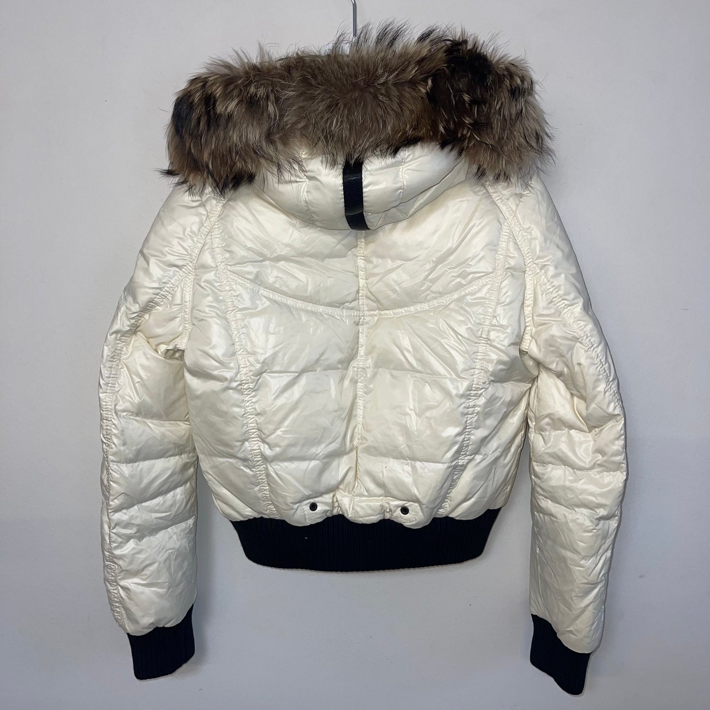Moncler Ladies Georgia Fur Down Jacket - Size 0