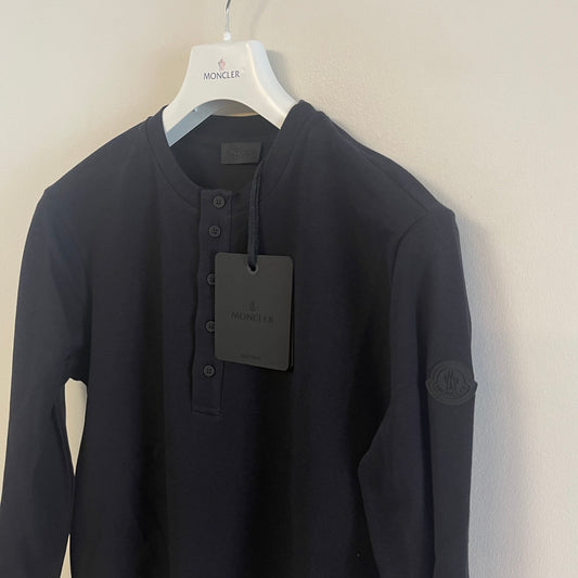 Moncler Long Sleeve Polo Shirt - Size M