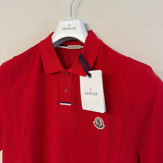 Moncler Mens Polo Shirt Red - Size XXL