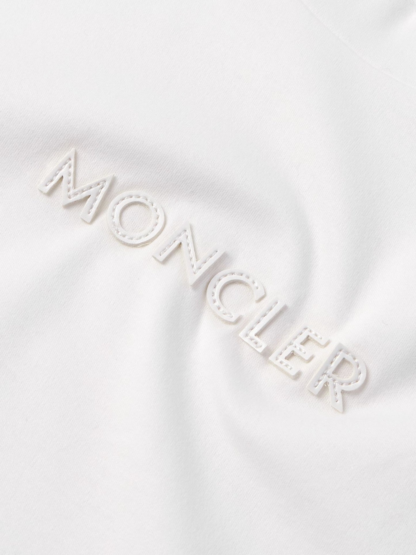 Moncler Mens Leather Logo Tshirt
