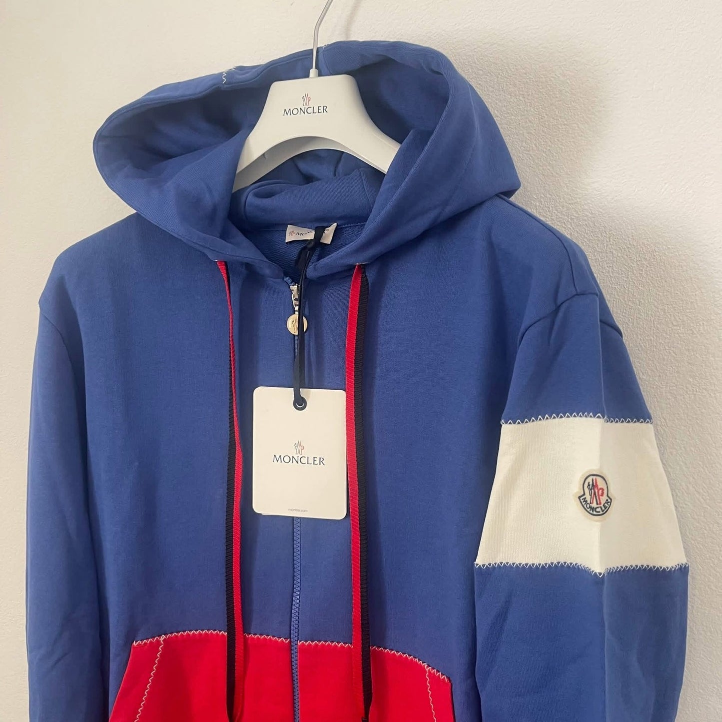 Moncler Zip Up Hoodie Blue - M/L/XL