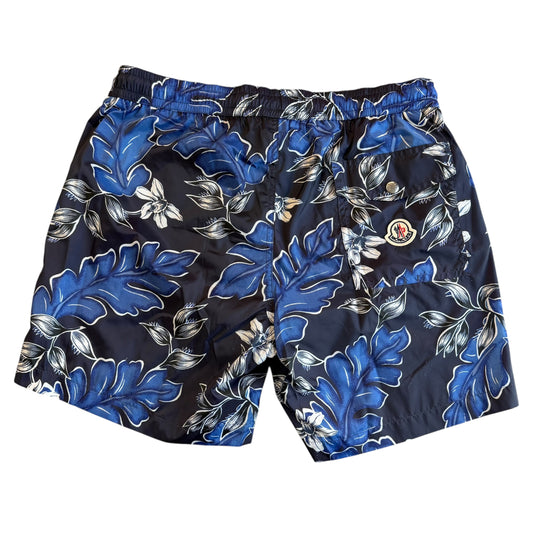 Moncler Mens Swim Shorts Navy Floral Print - Sizes L & XL