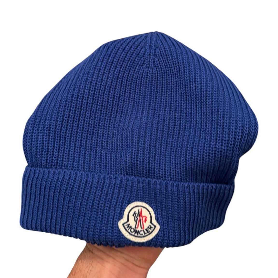 Moncler Cotton Beanie Blue