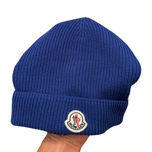 Moncler Cotton Beanie Blue