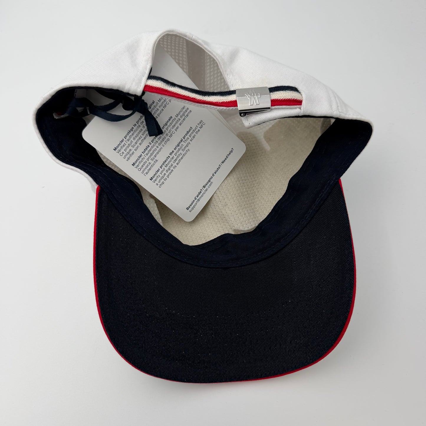 Moncler Logo Baseball Cap White