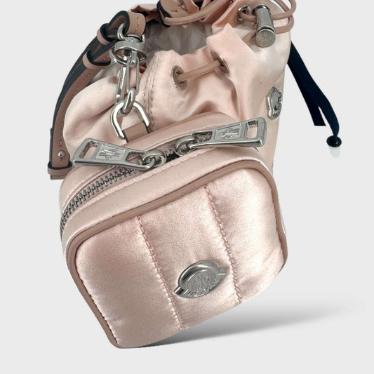 Moncler Ladies Double Pouch Bag Pink