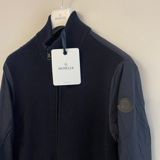 Moncler Mens Down Bomber Cardigan - Size L