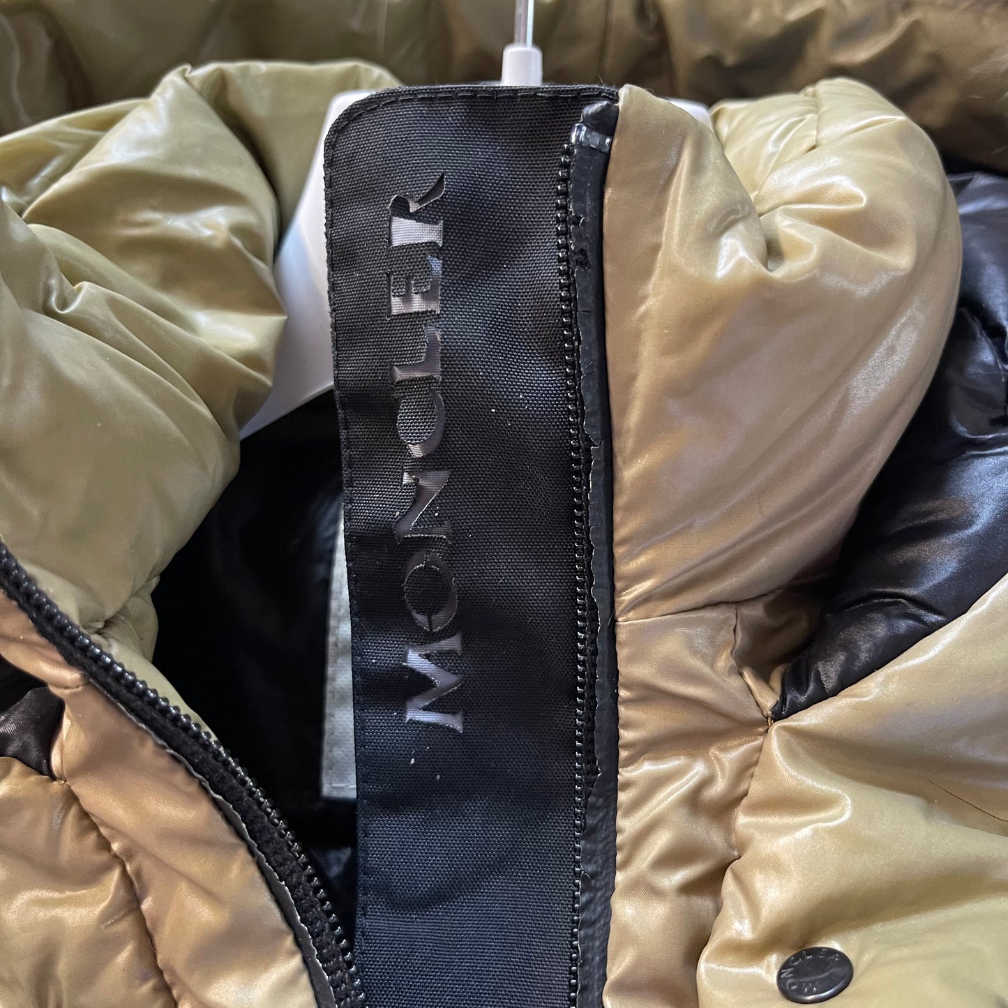 Moncler Ladies Grenoble Bever Fur Down Jacket - Size 0