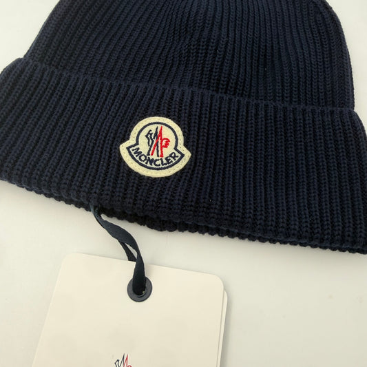 Moncler Cotton Beanie Navy
