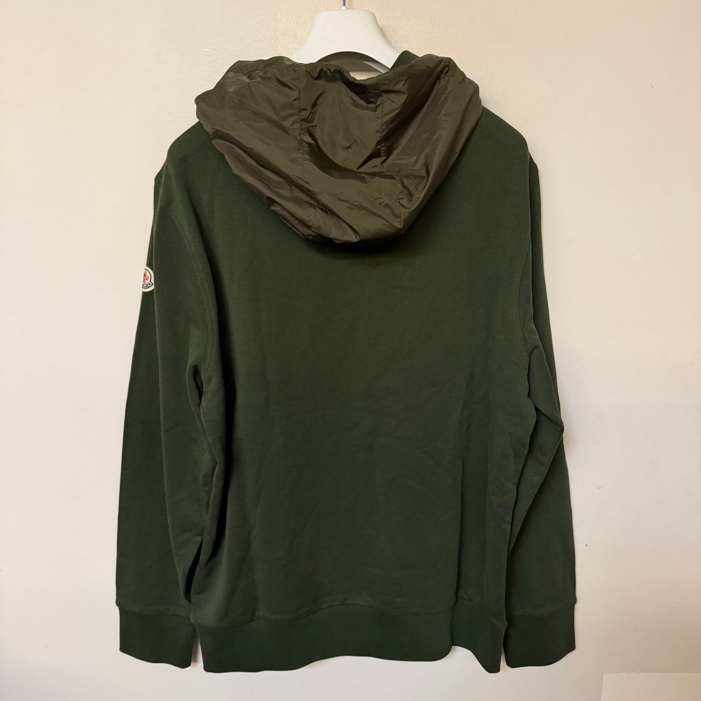 Moncler Nylon Pocket Hoodie Green - Size XXL