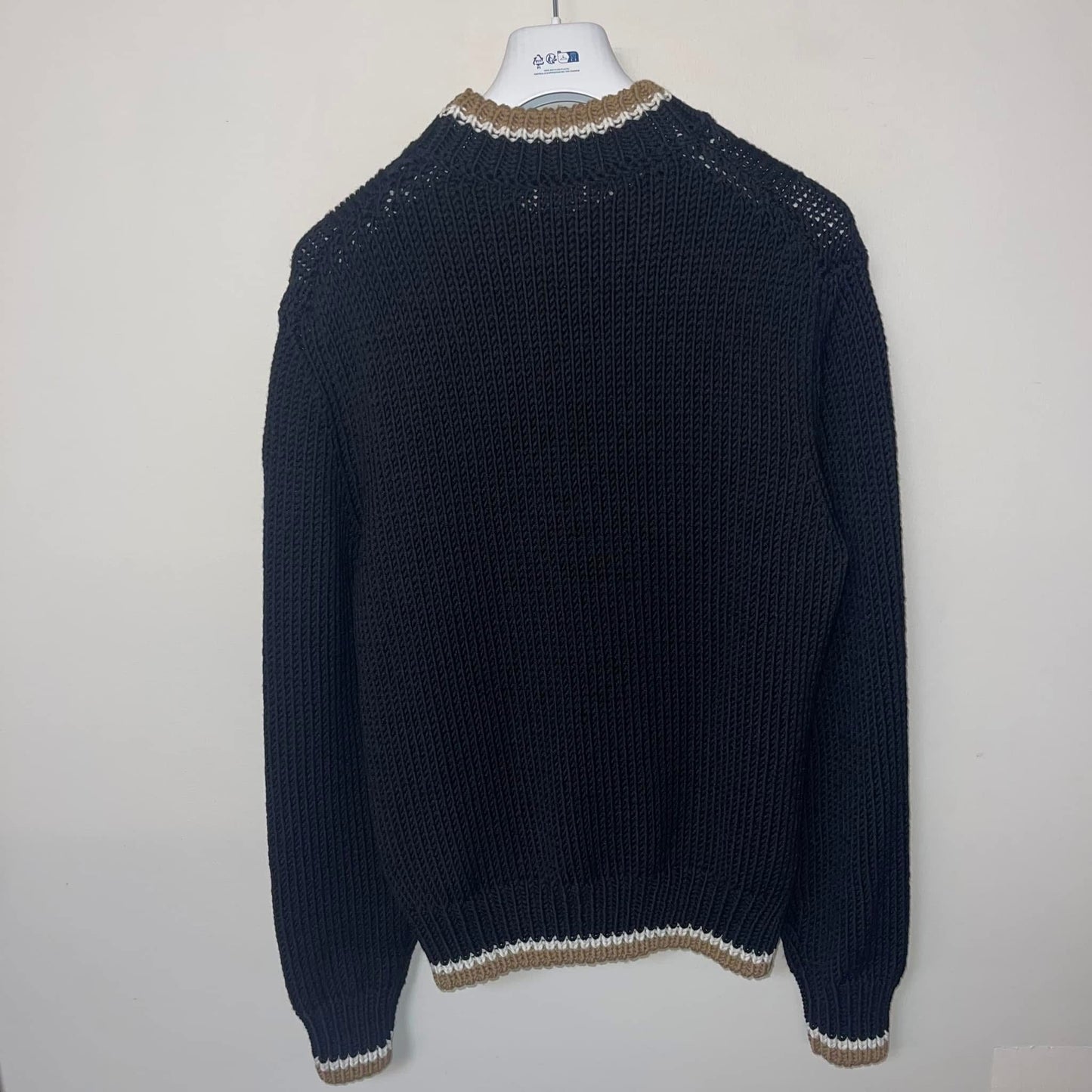 Moncler Tricolour Wool Jumper - Size XL