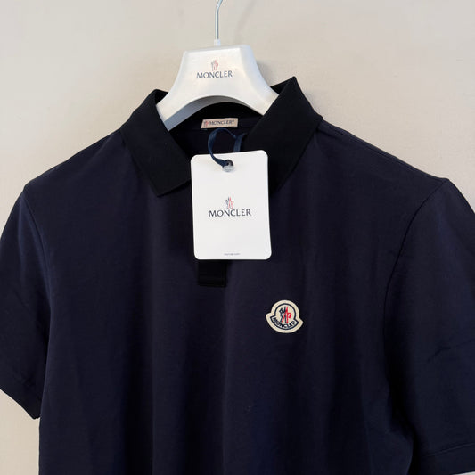Moncler Mens Polo Shirt Navy - Size L