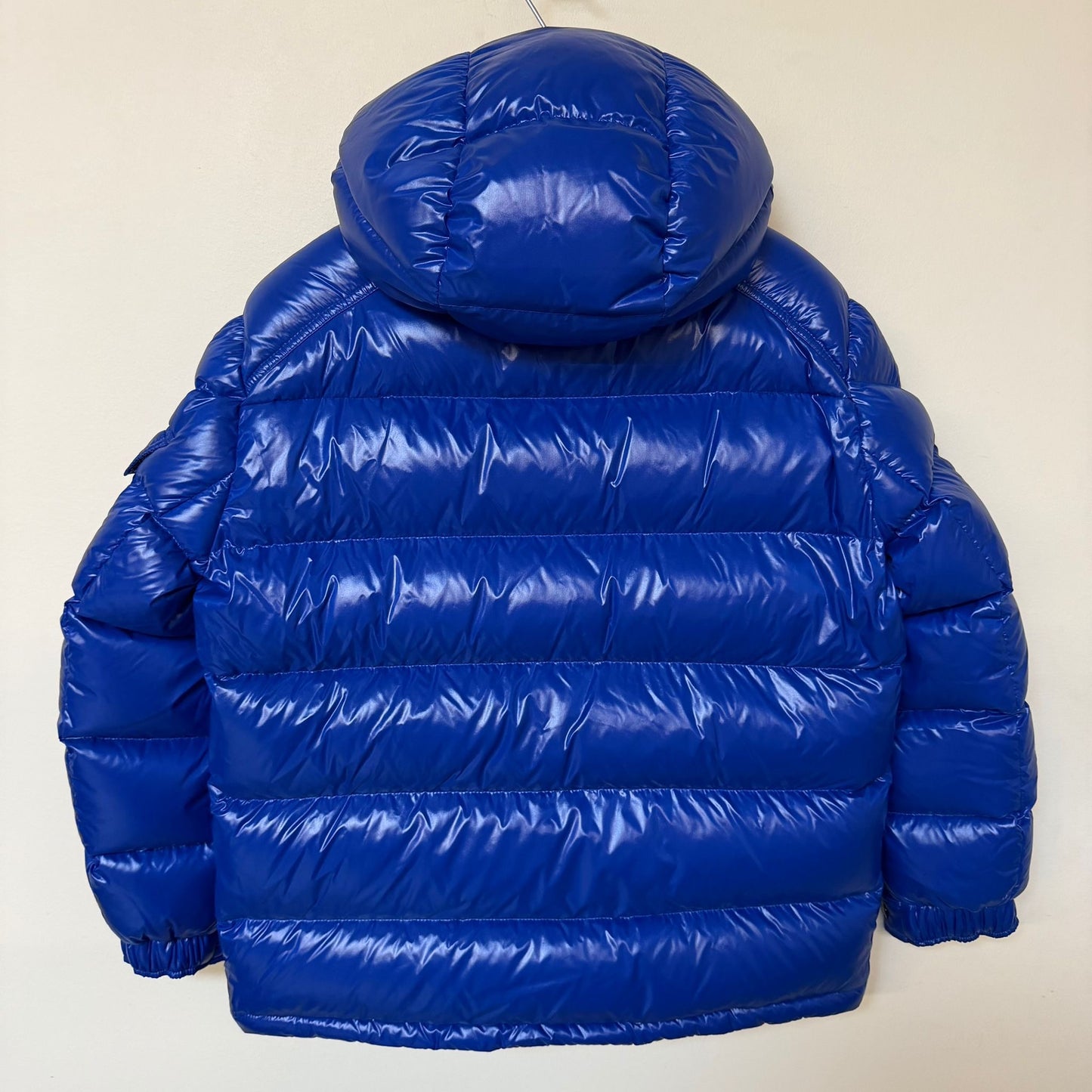 Moncler Womens Maire Hooded Down Jacket Blue - Size 5