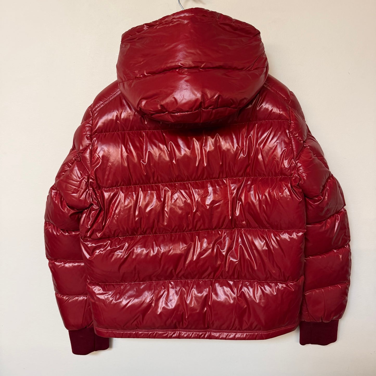 Moncler Maljasset Down Jacket Burgundy - Size 2