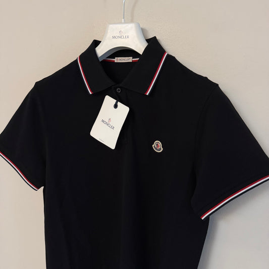 Moncler Mens Polo Shirt Black