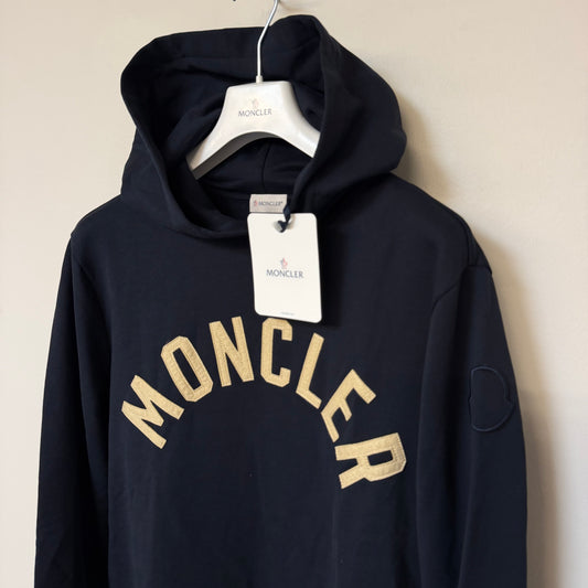 Moncler Arch Logo Hoodie Navy - Size L