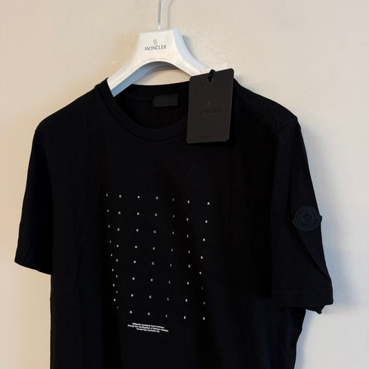Moncler Mens Matt Black Tshirt - Size L