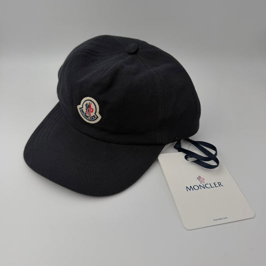 Moncler Thick Cotton Baseball Cap Navy