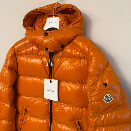 Moncler Mens Leanm Down Jacket Orange