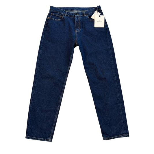 Moncler Straight Leg Denim Jeans Dark Blue - Sizes 50 & 52