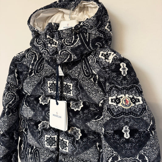 Moncler Gartempe Velvet Bandana Down Jacket - Size 2