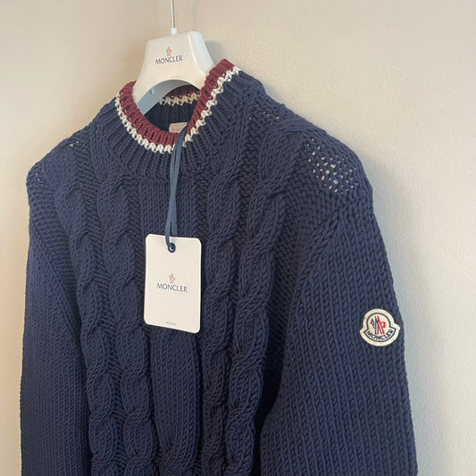 Moncler Tricolour Wool Jumper - Size XXL