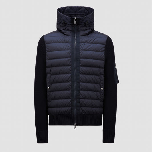 Moncler Mens Padded Cardigan Navy - Size L & XL