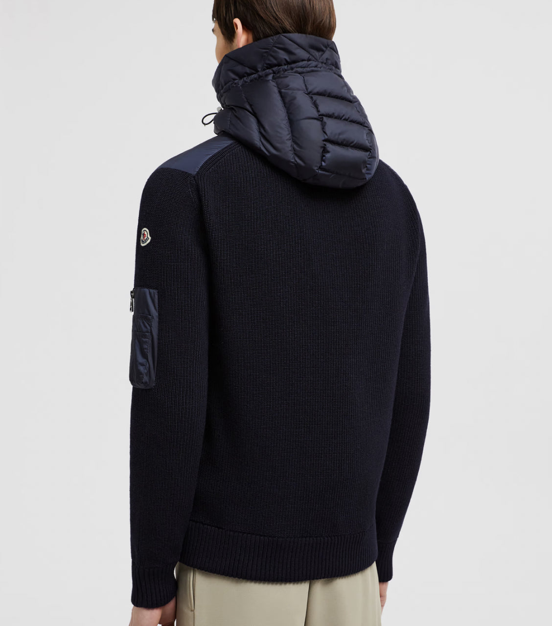 Moncler Mens Padded Cardigan Navy - Size L & XL