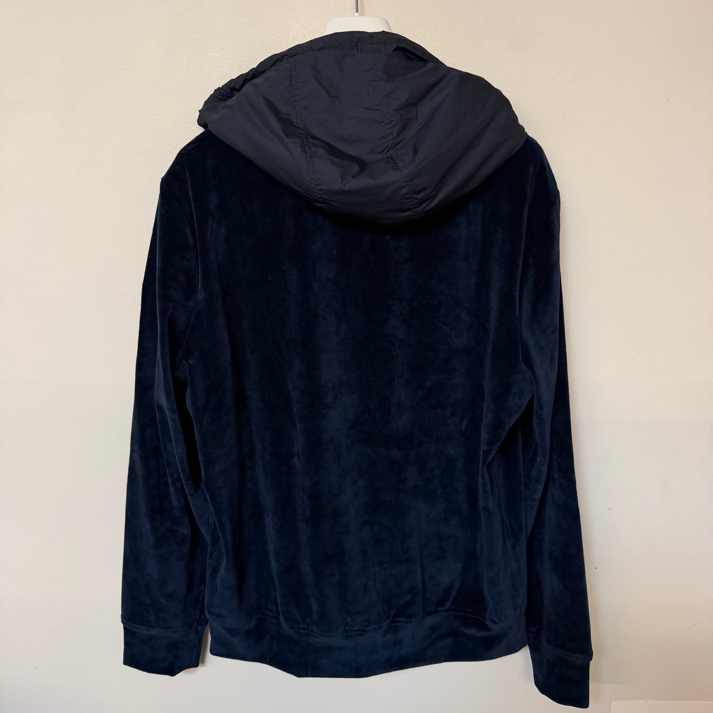 Moncler Velour Hoodie Navy - Sizes M, L, XL & XXL