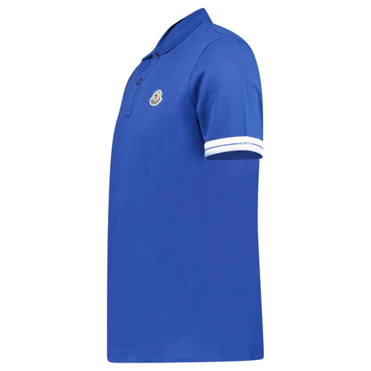 Moncler Mens Polo Shirt Blue - Size XXL