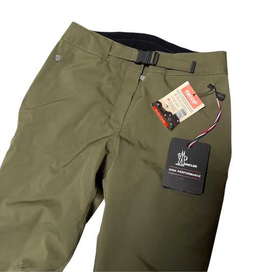 Moncler Grenoble High Performance Womens Ski Pants Olive Green - Size M