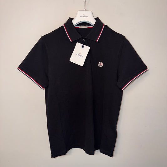 Moncler Mens Polo Shirt Black