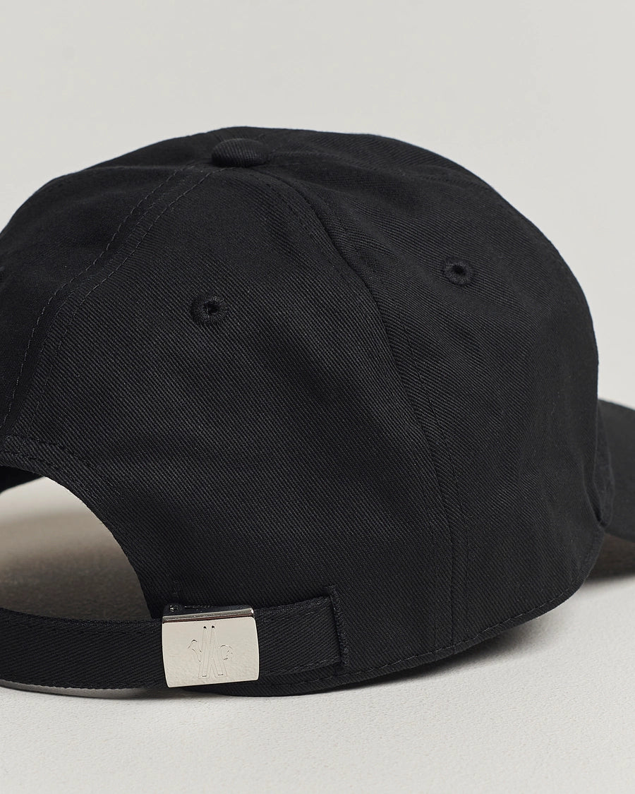 Moncler Double Logo Baseball Cap Black