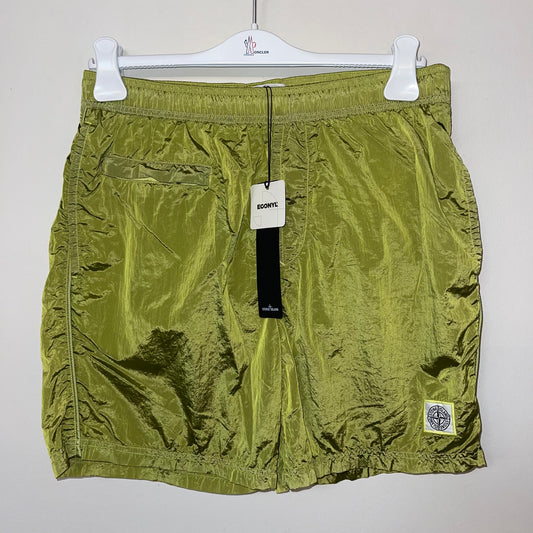 Stone Island Mettalic Swimshorts - Size L