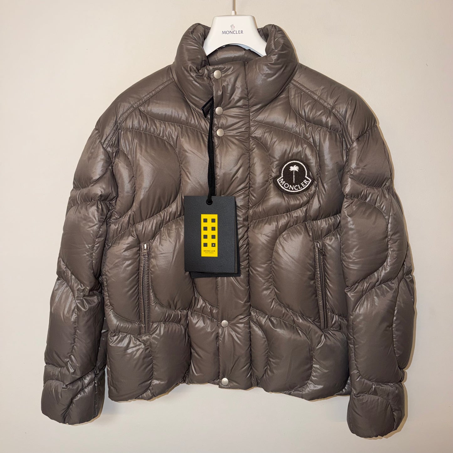 Moncler x Palm Angels Haunani Down Jacket Grey - Size 1