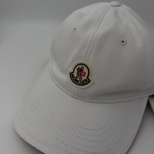 Moncler Logo Baseball Cap White