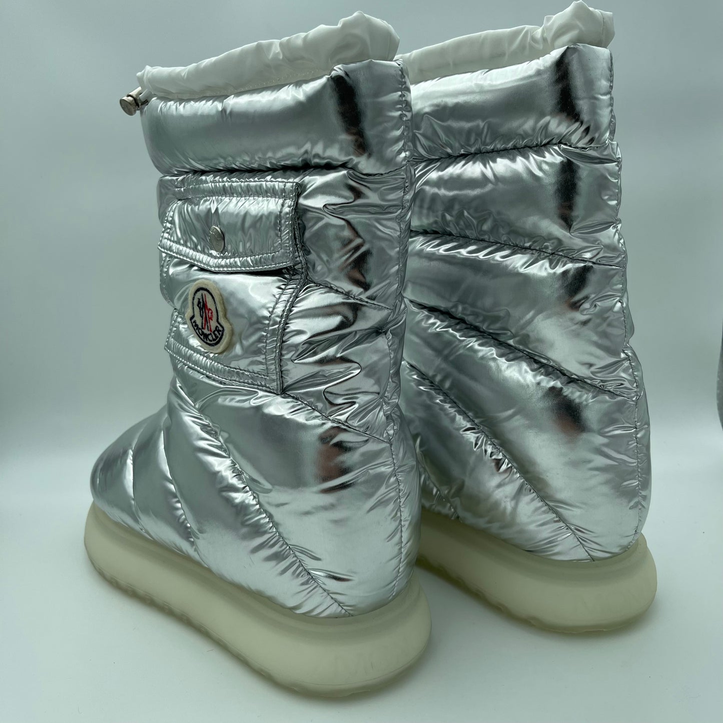 Moncler Ladies Gaia Quilted Boots - Size EU37