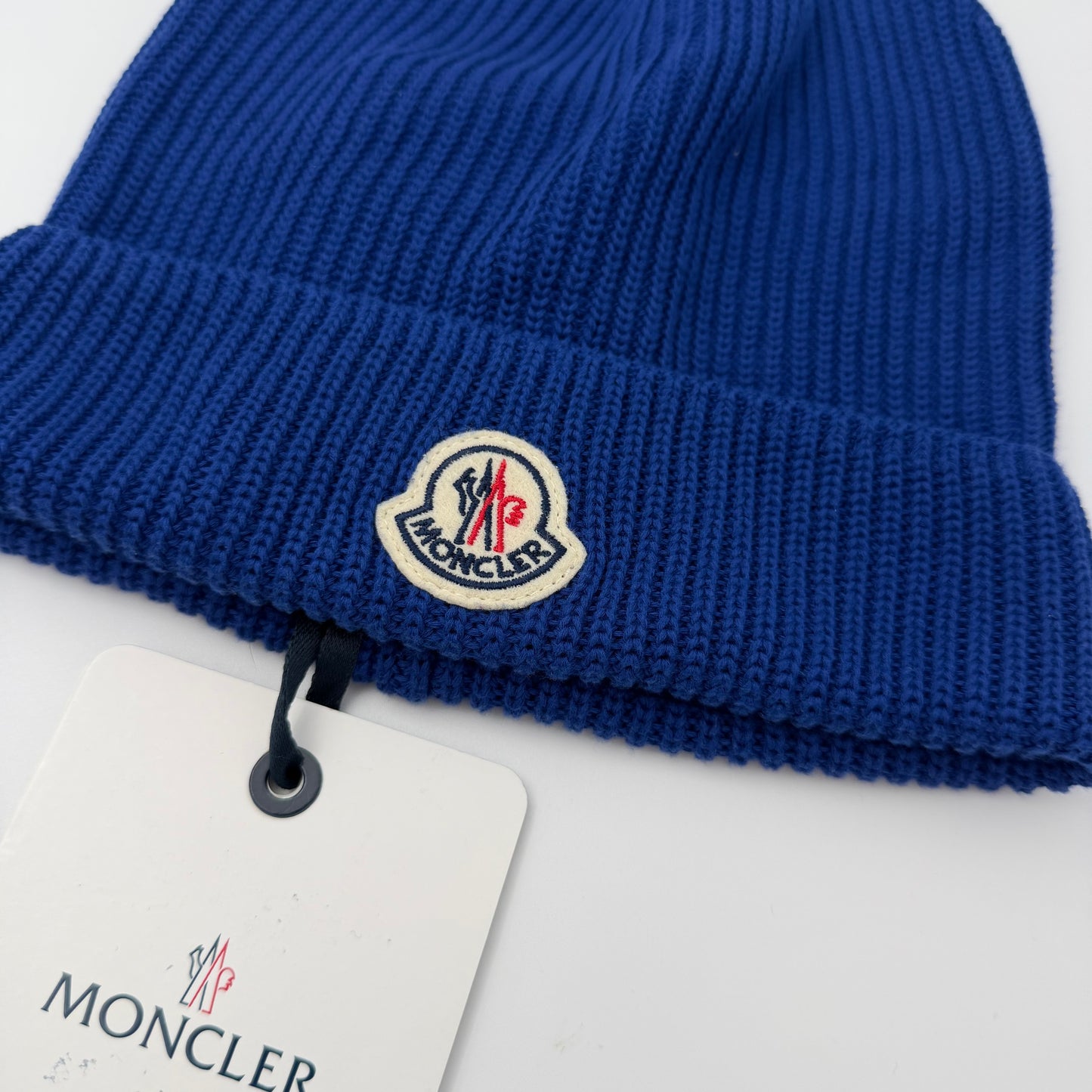 Moncler Cotton Beanie Blue