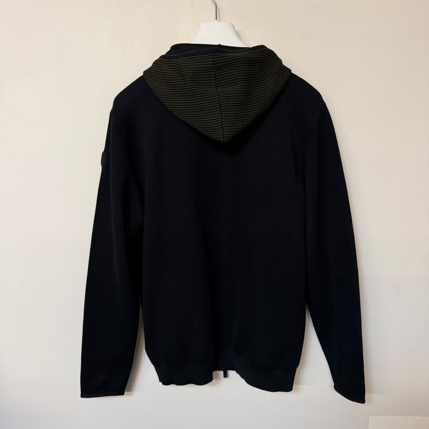 Moncler Matt Black Hooded Cardigan Black - Sizes L, XL & XXL