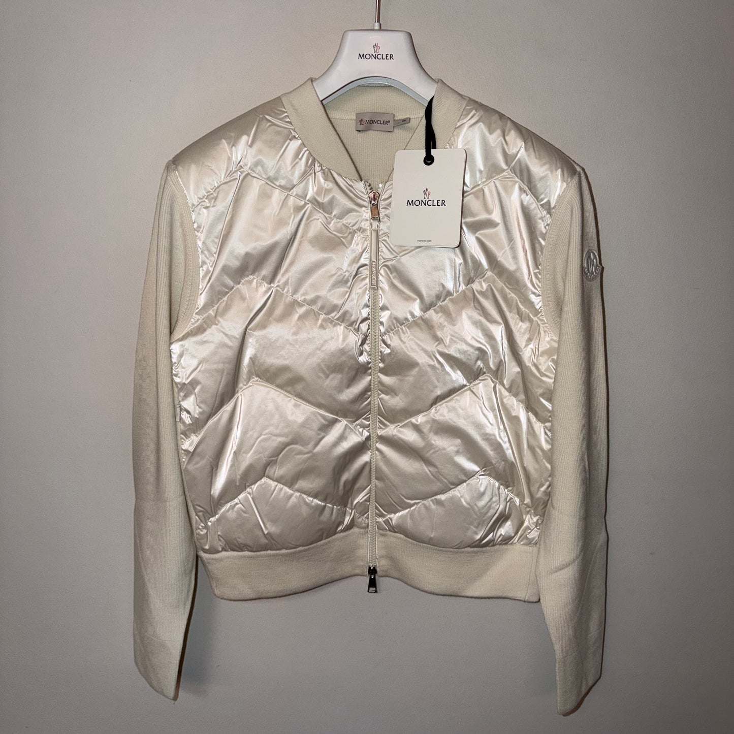 Moncler Ladies Padded Cardigan - Size L