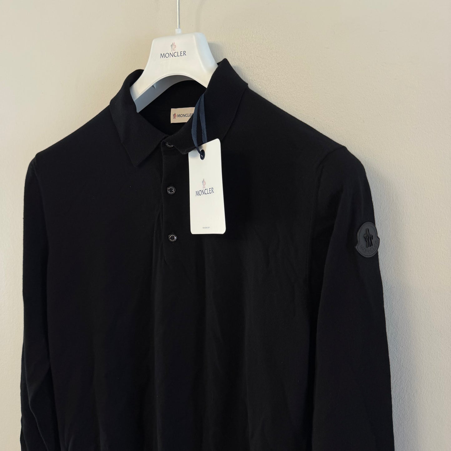 Moncler Long Sleeve Polo - Size L