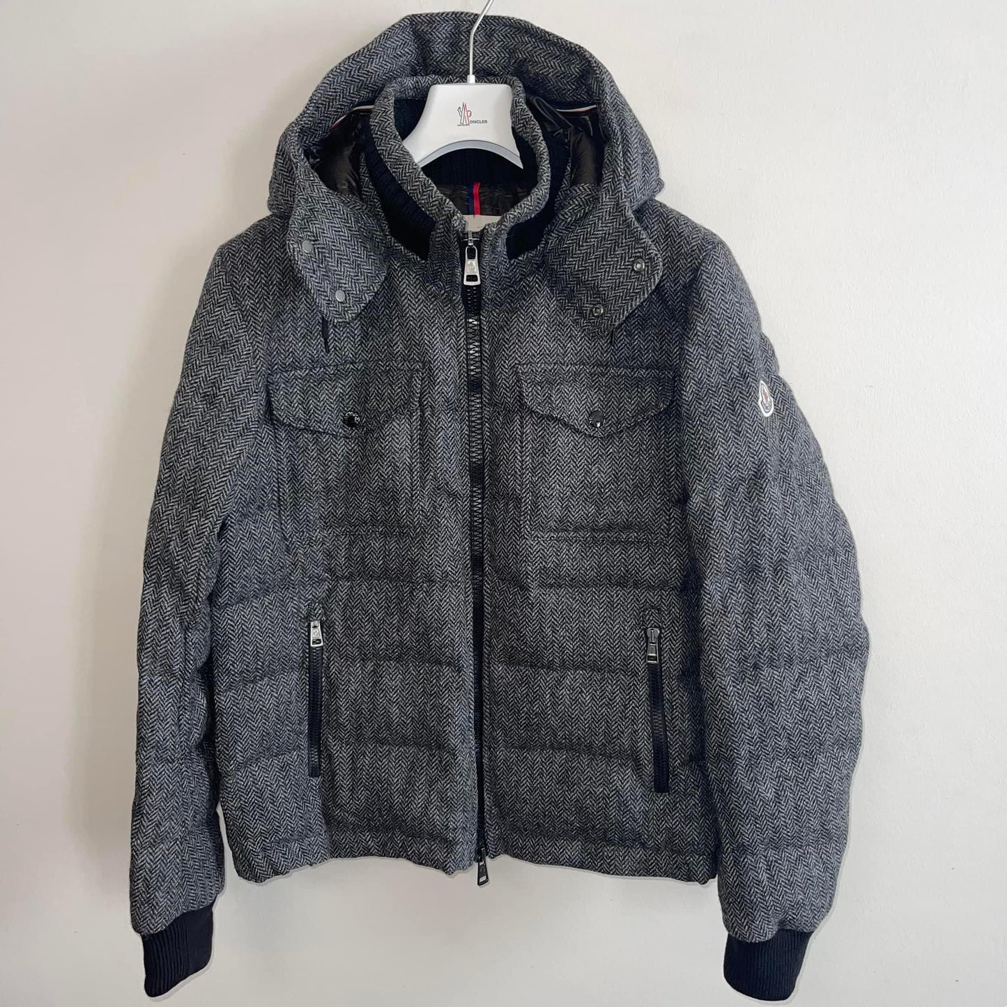 Moncler Mens Florian Woolen Down Jacket - Size 3