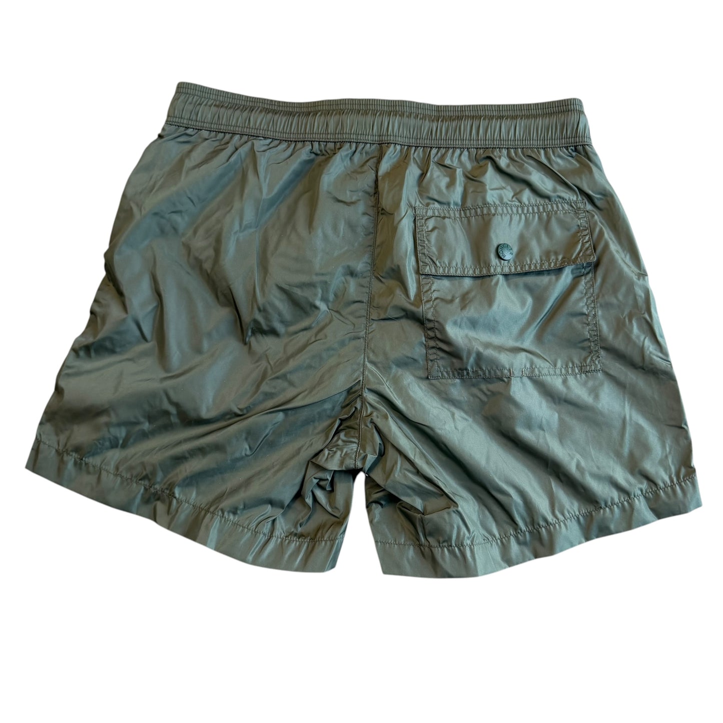 Moncler Mens Swim Shorts Olive Green - Sizes S & M